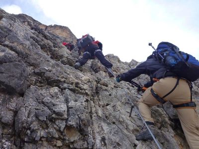 008-In der Ferrata Giovanni Lipella
